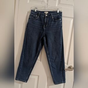 Joules Christie High Waisted Straight Leg Jeans Indigo Blue Cotton Stretch SZ 6